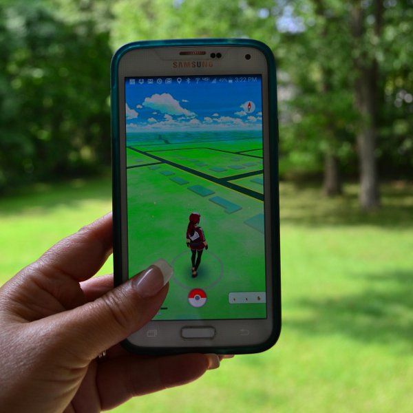 Pokémon GO on a smarthphone screen